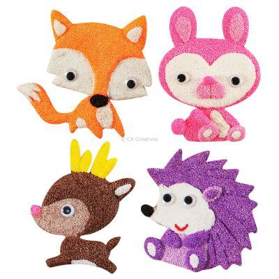 Foam Clay Magnet Kit - Fox, Rabbit, Deer, Porcupine