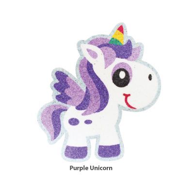 5-in-1 Unicorn Sand Art Magnet - Purple  Unicorn