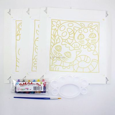 Batik Painting 3-in-1 Kit - Kitty Cat! - Contents