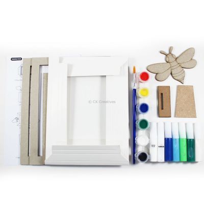 Pour Art Painting Kit With 3D Frame - Insects Theme - Contents