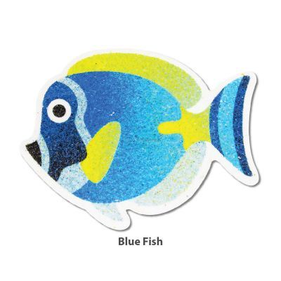 5-in-1 Sand Art Fish Board - Blue Fish