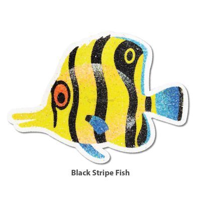 5-in-1 Sand Art Fish Board - Black Stripe Fish