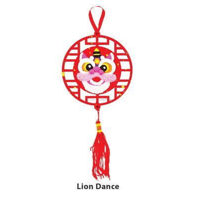 Air-Dry Clay Chinese New Year Deco Hanger Kit Part 1 - Lion Dance