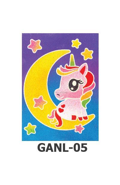 Glow-in-the-Dark Sand Art Kit - Animal Series - Unicorn