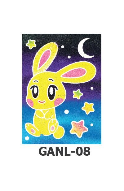 Glow-in-the-Dark Sand Art Kit - Animal Series - Rabbit