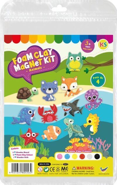 Foam Clay Magnet Kit-Front
