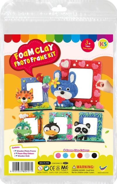 Foam Clay Photo Frame Kit-Front